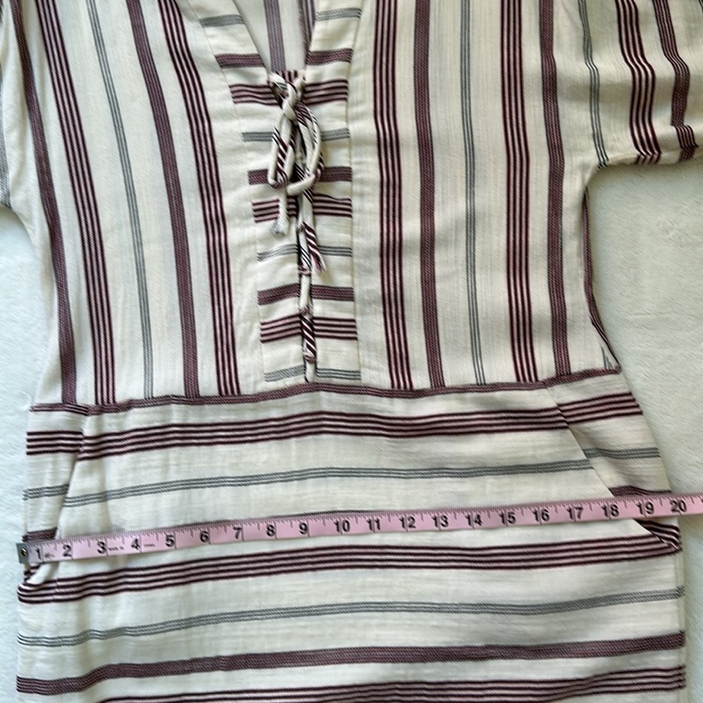 BCBGMAXAZRIA Womens Milana Lace Up Printed Tunic Dress Size Small - Picture 9 of 13
